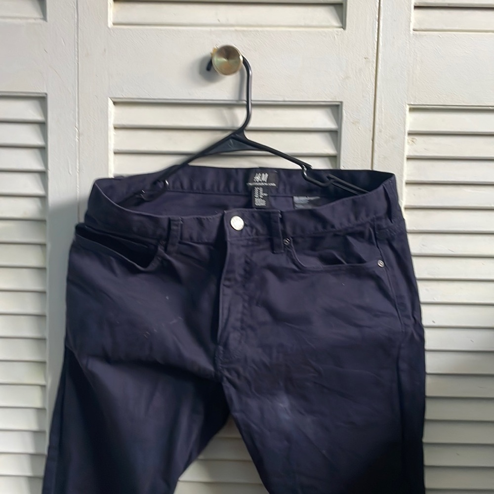 H&M Chinos, Navy, Skinny Fit